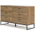 Ashley Deanlow Honey Full Panel Headboard, Dresser and Nightstand