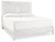 Ashley Paxberry Whitewash King Panel Bed with Dresser
