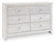 Ashley Paxberry Whitewash King Panel Bed with Dresser