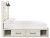 Ashley Cambeck Whitewash Full Panel Bed with 4 Storage Drawers