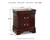 Ashley Alisdair Reddish Brown Twin Sleigh Bed with Mirrored Dresser and 2 Nightstands