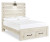 Ashley Cambeck Whitewash Full Panel Bed with 2 Storage Drawers with Mirrored Dresser