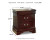 Ashley Alisdair Reddish Brown Twin Sleigh Bed with 2 Nightstands