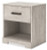 Ashley Shawburn Whitewash Charcoal Gray 1 Drawer Nightstand
