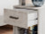 Ashley Shawburn Whitewash Charcoal Gray 1 Drawer Nightstand