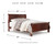 Ashley Alisdair Reddish Brown Queen Sleigh Bed with Mirrored Dresser and Chest