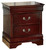 Ashley Alisdair Reddish Brown Queen Sleigh Bed with Mirrored Dresser and 2 Nightstands