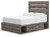 Ashley Urbanoore Brown Gray Full Panel Bed with Storage, Dresser, Mirror and Chest