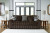 Ashley Midnight-Madness Chocolate Sofa and Loveseat