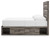 Ashley Urbanoore Brown Gray Full Panel Bed with Storage, Dresser and Mirror