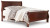 Ashley Alisdair Reddish Brown Queen Sleigh Bed with 2 Nightstands