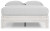 Ashley Shawburn White Dark Charcoal Gray Full Platform Bed with Dresser, Chest and Nightstand