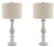 Ashley Bernadate Whitewash Table Lamp (Set of 2)