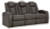 Ashley Fyne-Dyme Sapphire Sofa, Loveseat and Recliner
