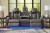Ashley Fyne-Dyme Sapphire Sofa, Loveseat and Recliner