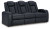 Ashley Fyne-Dyme Sapphire Sofa, Loveseat and Recliner