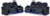 Ashley Fyne-Dyme Sapphire Sofa and Loveseat
