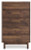 Ashley Calverson Mocha Queen Panel Platform Bed, Dresser and Chest