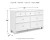 Ashley Fortman White Queen Panel Storage Bed with Dresser