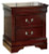 Alisdair Reddish Brown Full Sleigh Bed with Mirrored Dresser, Chest and Nightstand