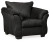 Ashley Darcy Black Chair and Ottoman