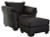 Ashley Darcy Black Chair and Ottoman
