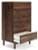 Ashley Calverson Mocha 5 Drawer Chest