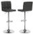 Ashley Bellatier Black Chrome Finish Adjustable Height Bar Stool (Set of 2)