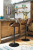 Ashley Bellatier Black Chrome Finish Adjustable Height Bar Stool (Set of 2)