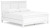 Ashley Fortman White King Panel Bed