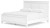 Ashley Fortman White King Panel Bed