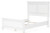 Fortman White Full Panel Bed with Mirrored Dresser, Chest and Nightstand