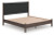 Ashley Cadmori Brown King Upholstered Panel Platform Bed