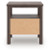 Ashley Cadmori Black White King Upholstered Panel Bed, Dresser, Mirror and Nightstand