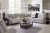 Ashley Acklen Place Navy Sofa and Recliner