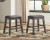 Ashley Caitbrook Gray Counter Height Upholstered Bar Stool (Set of 2)