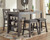 Ashley Caitbrook Gray Counter Height Dining Table and 4 Barstools D388/13/124(2)/024(2)