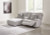 Ashley Acklen Place Pewter 3-Piece Power Reclining Sectional Sofa with Chaise