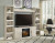 Ashley Bellaby Whitewash 4-Piece Entertainment Center with Electric Infrared Fireplace