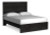 Belachime Charcoal Queen Panel Bed with Mirrored Dresser, Chest and Nightstand