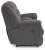 Ashley Foreside Charcoal Reclining Loveseat with Console