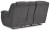 Ashley Foreside Charcoal Reclining Loveseat with Console