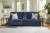 Ashley Acklen Place Navy 3-Piece Sectional