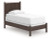 Ashley Cadmori Brown Twin Panel Bed, Dresser and Mirror