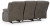 Ashley First Base Gunmetal Reclining Sofa