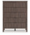 Ashley Cadmori Brown Queen Upholstered Panel Bed, Dresser, Mirror and Nightstand