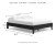 Finch Black Queen Platform Bed with Mattress