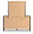 Ashley Cadmori Brown Queen Upholstered Panel Bed, Dresser, Mirror, Chest and Nightstand