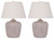 Ashley Danry Distressed Cream 2-Piece Table Lamp Set