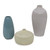 Ashley Eiderman Gray Blue Green Vase (Set of 3)